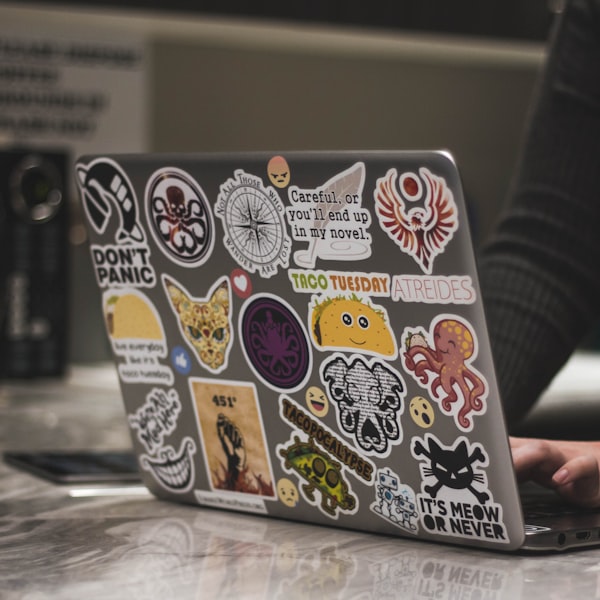 Laptop and window decals