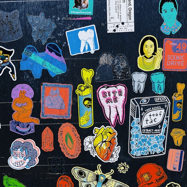 Party and celebration stickers