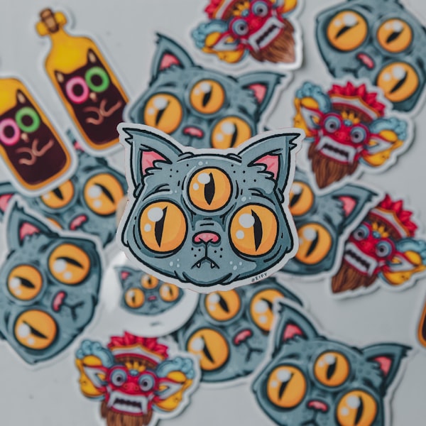Colorful custom die-cut stickers